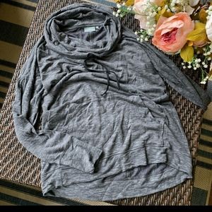 Athleta Cowl Neck Sweatshirt Gray L